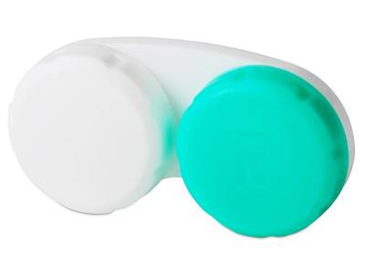 Lens Case Green & White
