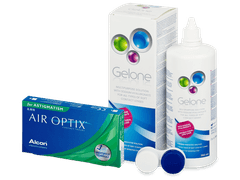 Air Optix for Astigmatism (6 lenses) + Gelone Solution 360 ml