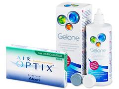 Air Optix for Astigmatism (6 lenses) + Gelone Solution 360 ml