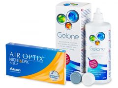 Air Optix Night and Day Aqua (6 lenses) + Gelone Solution 360 ml