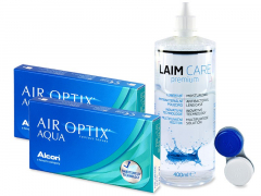 Air Optix Aqua (2x3 lenses) + Laim-Care Solution 400ml