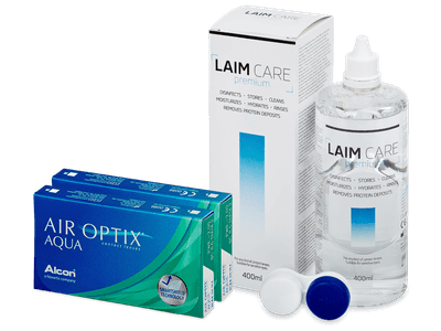 Air Optix Aqua (2x3 lenses) + Laim-Care Solution 400ml