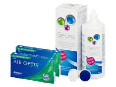 Air Optix for Astigmatism (2x3 lenses) + Gelone Solution 360 ml