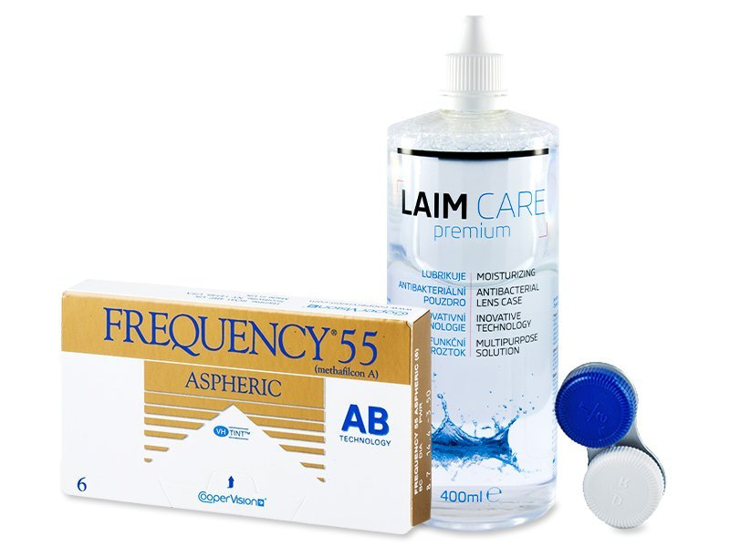 Frequency 55 Aspheric (6 lenses) + Laim-Care Solution 400ml