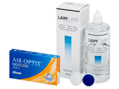 Air Optix Night and Day Aqua (6 lenses) + Laim-Care Solution 400ml