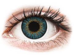 Blue contact lenses - natural effect - power - Air Optix (2 monthly coloured lenses)