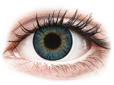 Blue contact lenses - natural effect - power - Air Optix (2 monthly coloured lenses)