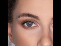 Blue contact lenses - natural effect - power - Air Optix (2 monthly coloured lenses)