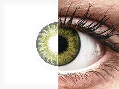 Gemstone Green contact lenses - natural effect - power - Air Optix (2 monthly coloured lenses)