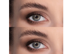 Grey contact lenses - natural effect - power - Air Optix (2 monthly coloured lenses)