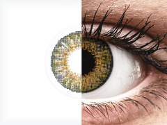 Brown Pure Hazel contact lenses - natural effect - power - Air Optix (2 monthly coloured lenses)