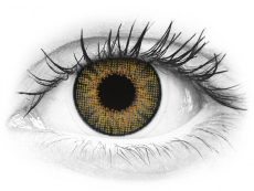 Brown Pure Hazel contact lenses - natural effect - power - Air Optix (2 monthly coloured lenses)
