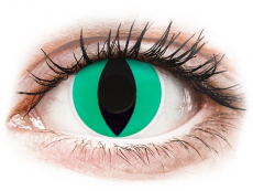Green Anaconda contact lenses - ColourVue Crazy (2 coloured lenses)