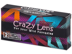 Black BlackOut contact lenses - ColourVue Crazy (2 coloured lenses)