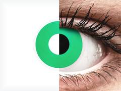 Green Emerald contact lenses - ColourVue Crazy (2 coloured lenses)