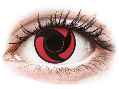 Red Mangekyu contact lenses - ColourVue Crazy