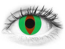 Green Raptor contact lenses - ColourVue Crazy (2 coloured lenses)