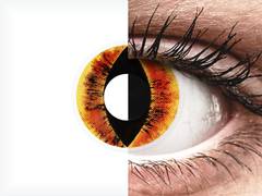 Orange Saurons Eye contact lenses - ColourVue Crazy (2 coloured lenses)