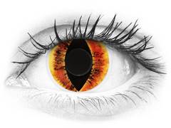 Orange Saurons Eye contact lenses - ColourVue Crazy (2 coloured lenses)