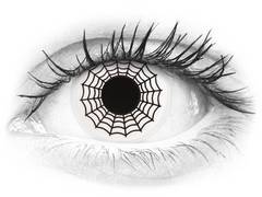 Black and White Spider contact lenses - ColourVue Crazy (2 coloured lenses)