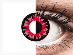 Red Volturi contact lenses - ColourVue Crazy (2 coloured lenses)