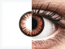Red Orange Vampire contact lenses - ColourVue Crazy (2 coloured lenses)