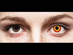 Red and Yellow Wildfire contact lenses - ColourVue Crazy (2 coloured lenses)