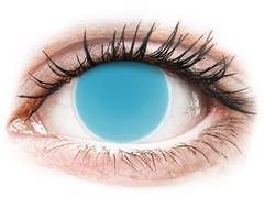 Electric Blue Glow contact lenses - ColourVue Crazy (2 coloured lenses)