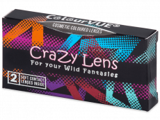 Electric Blue Glow contact lenses - ColourVue Crazy (2 coloured lenses)