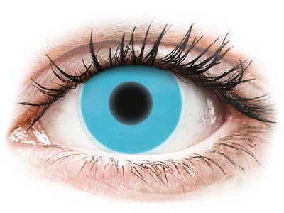 Blue Glow contact lenses - ColourVue Crazy
