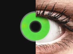 Green Glow contact lenses - ColourVue Crazy (2 coloured lenses)