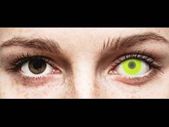 Yellow Glow contact lenses - ColourVue Crazy (2 coloured lenses)