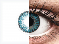 Blue contact lenses - power - TopVue Color (10 daily coloured lenses)