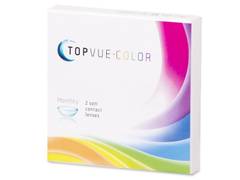 Brown contact lenses - power - TopVue Color (2 monthly coloured lenses)