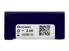Brown contact lenses - power - TopVue Color (2 monthly coloured lenses)