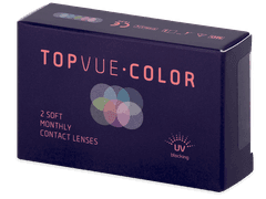 Brown contact lenses - power - TopVue Color (2 monthly coloured lenses)