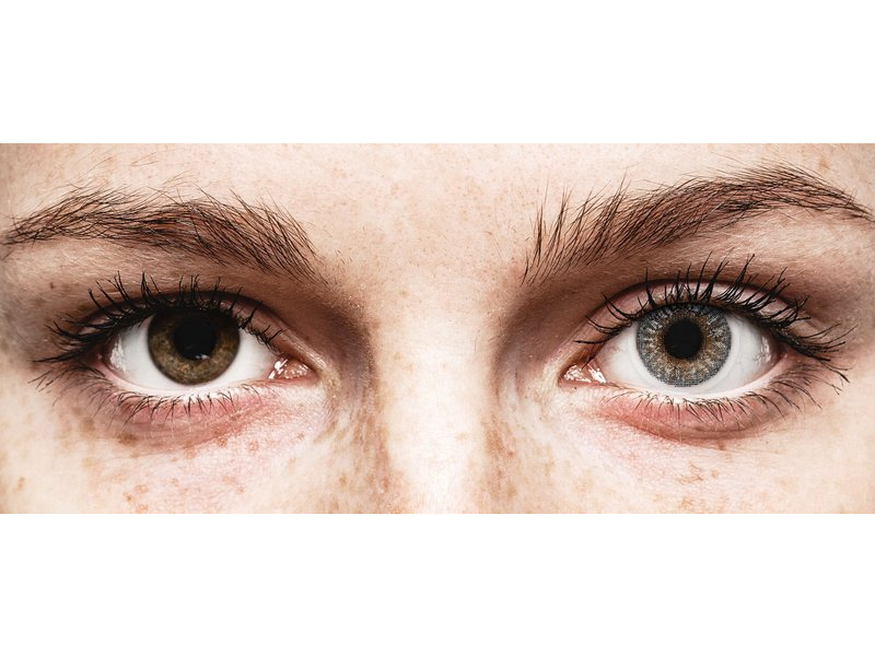 Grey contact lenses - power - TopVue Color (2 monthly coloured lenses)