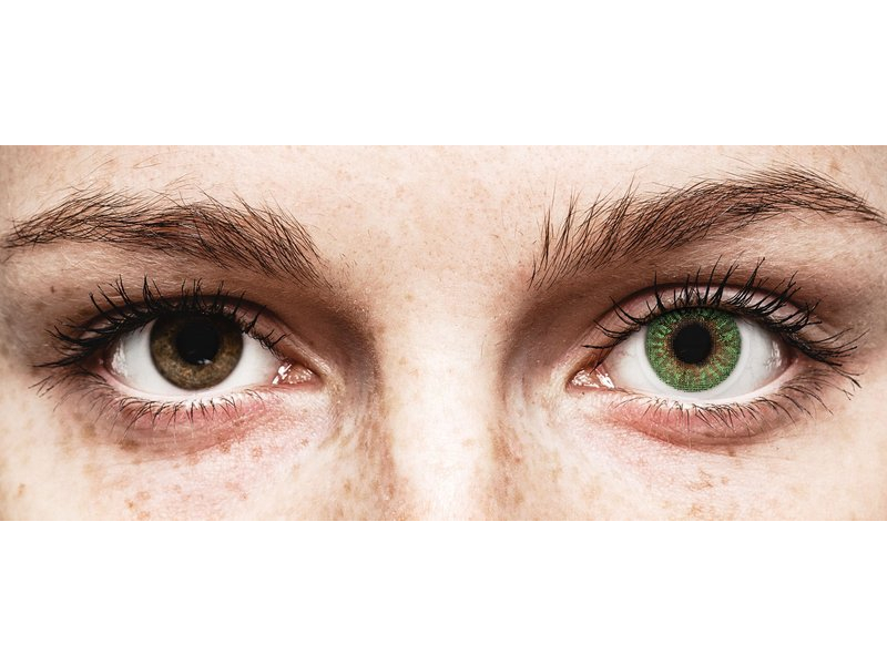 Green contact lenses - power - TopVue Color (2 monthly coloured lenses)