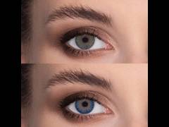 Blue True Sapphire contact lenses - power -TopVue Color (2 monthly coloured lenses)