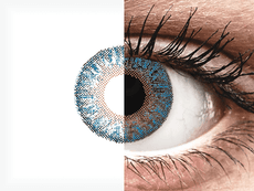 Blue True Sapphire contact lenses - power -TopVue Color (2 monthly coloured lenses)