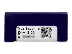 Blue True Sapphire contact lenses - power -TopVue Color (2 monthly coloured lenses)