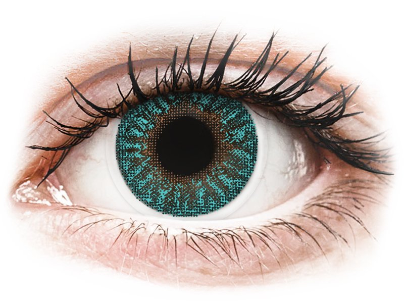 Turquoise contact lenses - power - TopVue Color (2 lenses)