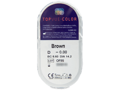 Brown contact lenses - TopVue Color (2 monthly coloured lenses)