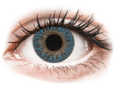 Blue True Sapphire contact lenses - TopVue Color (2 monthly coloured lenses)