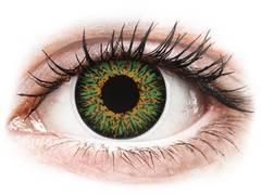 Green Glamour contact lenses - ColourVue (2 coloured lenses)