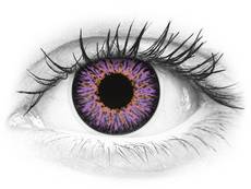 Violet Glamour contact lenses - ColourVue (2 coloured lenses)