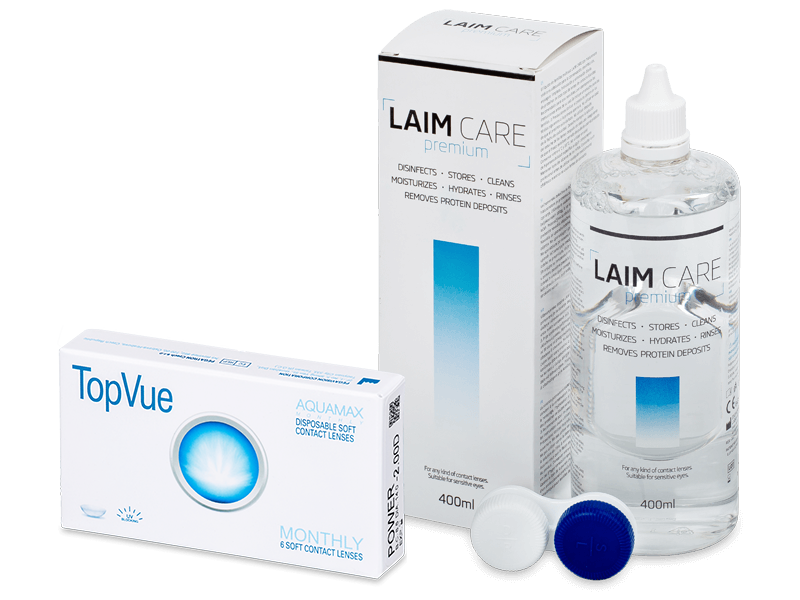 TopVue Monthly (6 lenses) + Laim Care Solution 400 ml