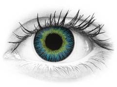 Yellow Blue Fusion contact lenses - power - ColourVue (2 coloured lenses)