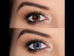 Blue Grey Fusion contact lenses - power - ColourVue (2 coloured lenses)