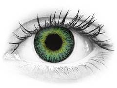 Green Yellow Fusion contact lenses - ColourVue (2 coloured lenses)